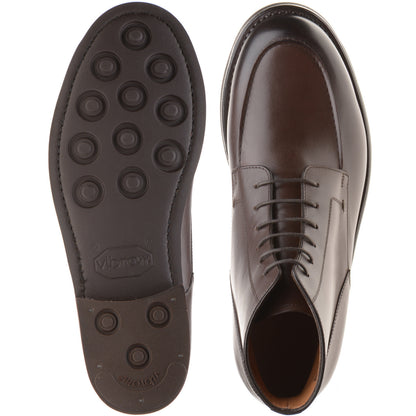 Product image for Herring Toulon mens rubber-soled boots in dark brown calf