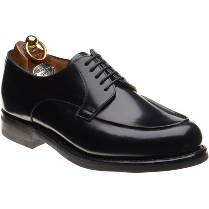 Product image for Herring Tours mens rubber-soled Derby shoes in black polished