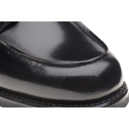 Product image for Herring Tours mens rubber-soled Derby shoes in black polished