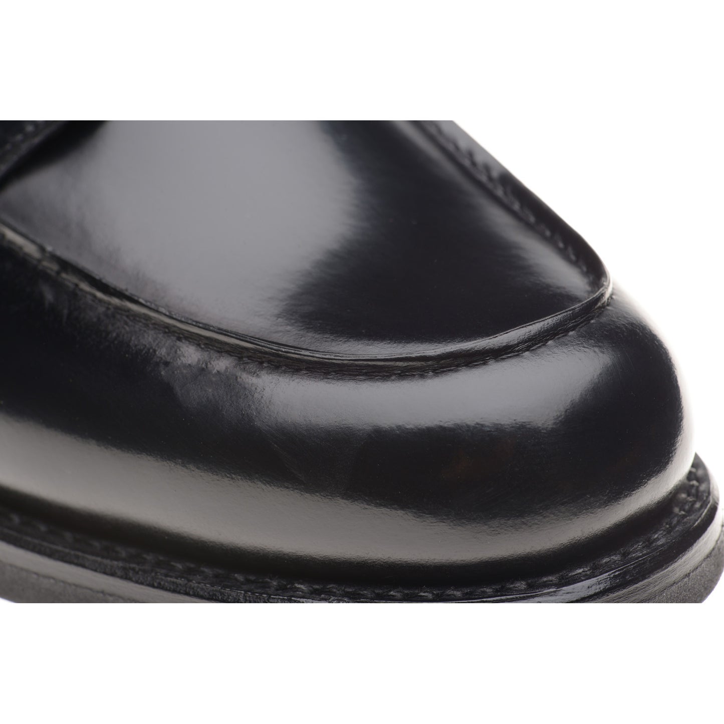 Product image for Herring Tours mens rubber-soled Derby shoes in black polished (second)
