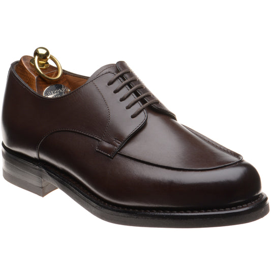 Product image for Herring Tours mens rubber-soled Derby shoes in dark brown calf (second)