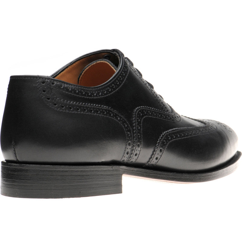 Product image for Herring Trent mens brogues in black calf