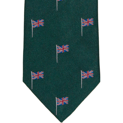 Product image for Herring Union Jack Tie in green