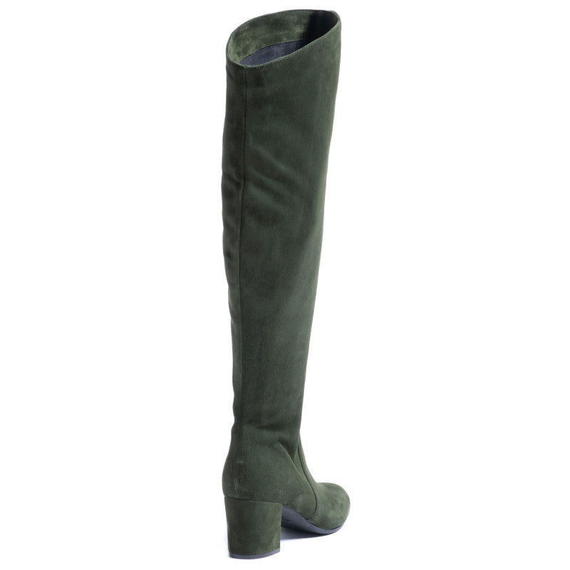 Product image for Herring Varese ladies rubber-soled boots in green suede