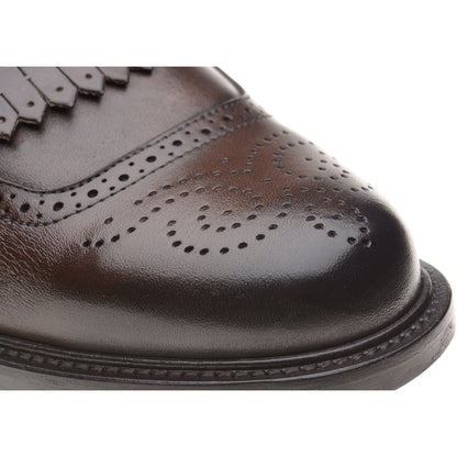 Product image for Herring Vecchio mens hybrid-soled monk shoes in dark brown calf