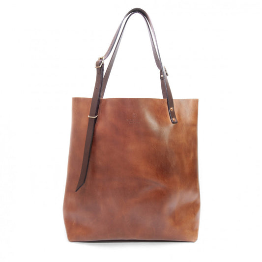 Product image for Herring Vixen Tote Bag in brown waxy calf