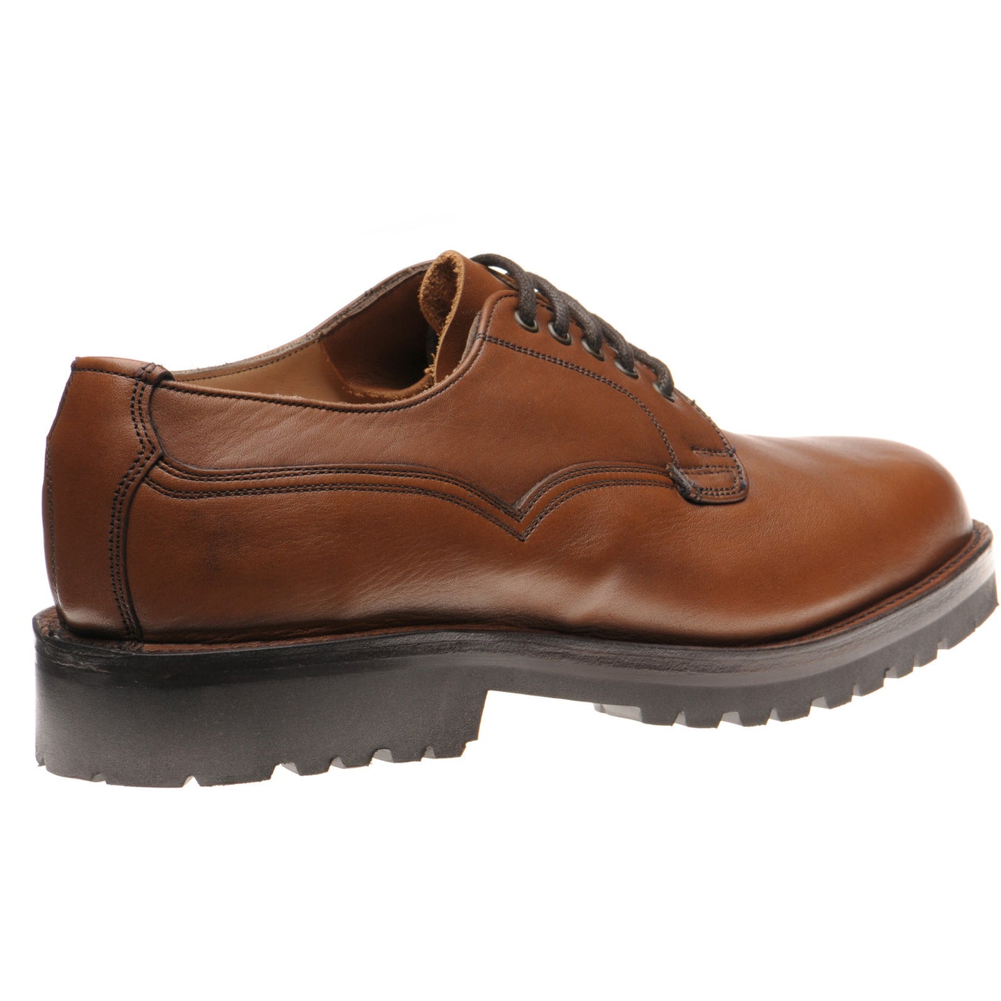 Product image for Herring Wasdale II mens rubber-soled Derby shoes in cognac horween