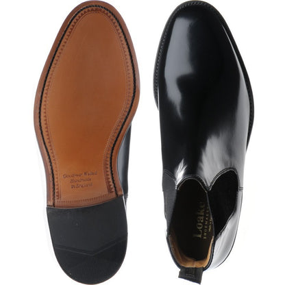 Product image for Loake 290 mens Chelsea boots in black polished (second)