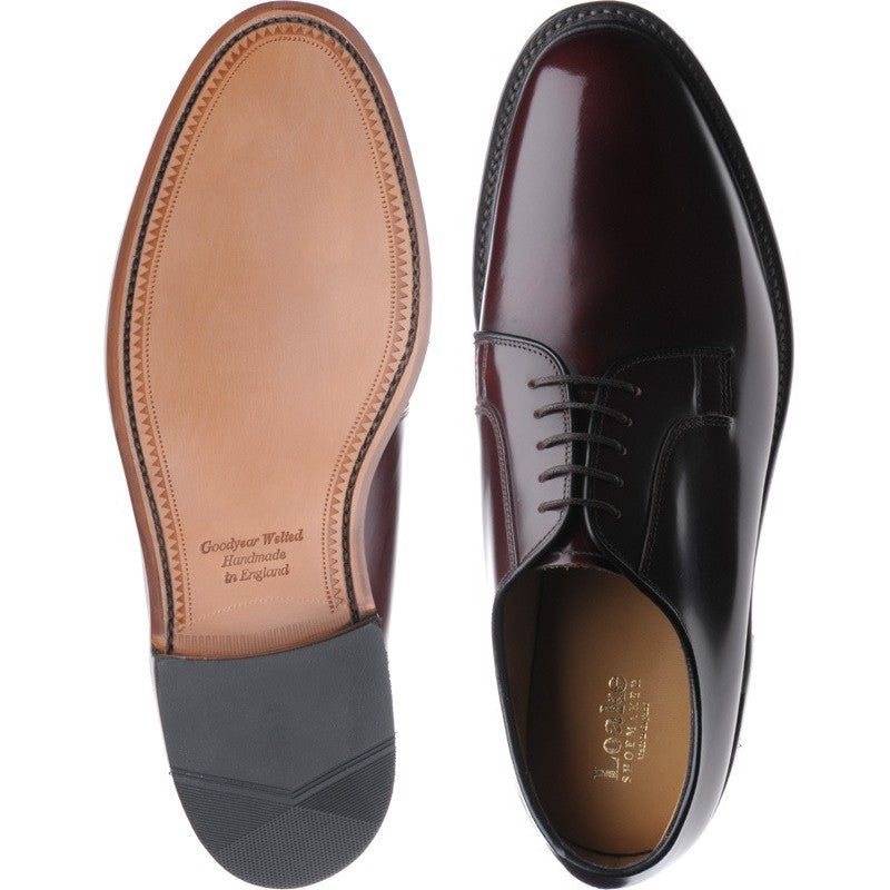 Product image for Loake 771 mens Derby shoes in burgundy polished (second)