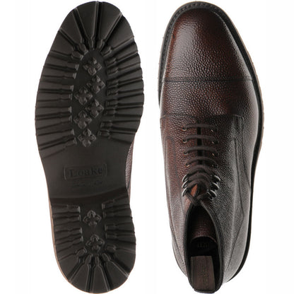 Product image for Loake Aquarius in dark brown grain