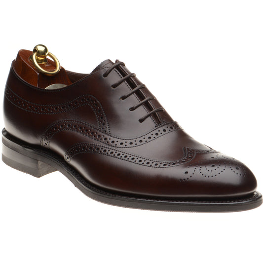 Product image for Loake Castlegate mens rubber-soled brogues in scorched walnut calf (second)