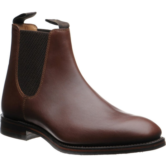 Product image for Loake Chatsworth (Rubber) mens rubber-soled Chelsea boots in brown waxy calf (second)