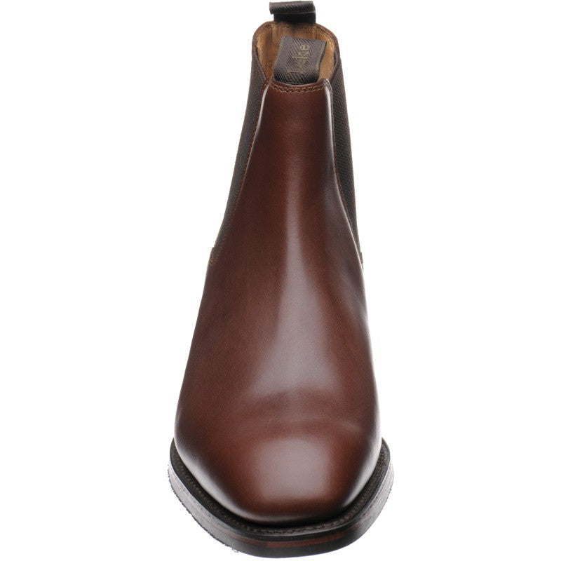 Product image for Loake Chatsworth (Rubber) mens rubber-soled Chelsea boots in brown waxy calf (second)