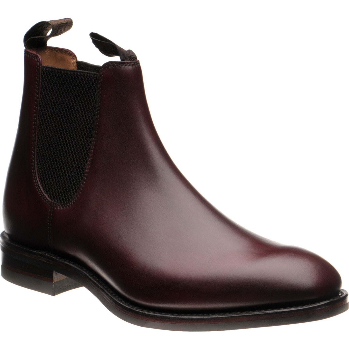 Product image for Loake Chatsworth (Rubber) mens rubber-soled Chelsea boots in burgundy waxed (second)