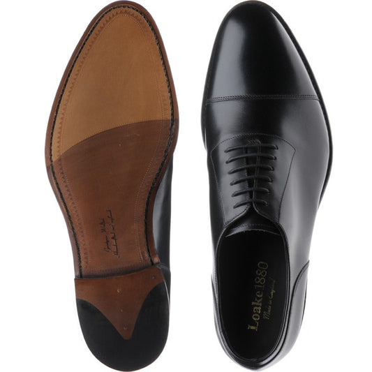 Product image for Loake Churchill mens Oxfords in black calf (second)