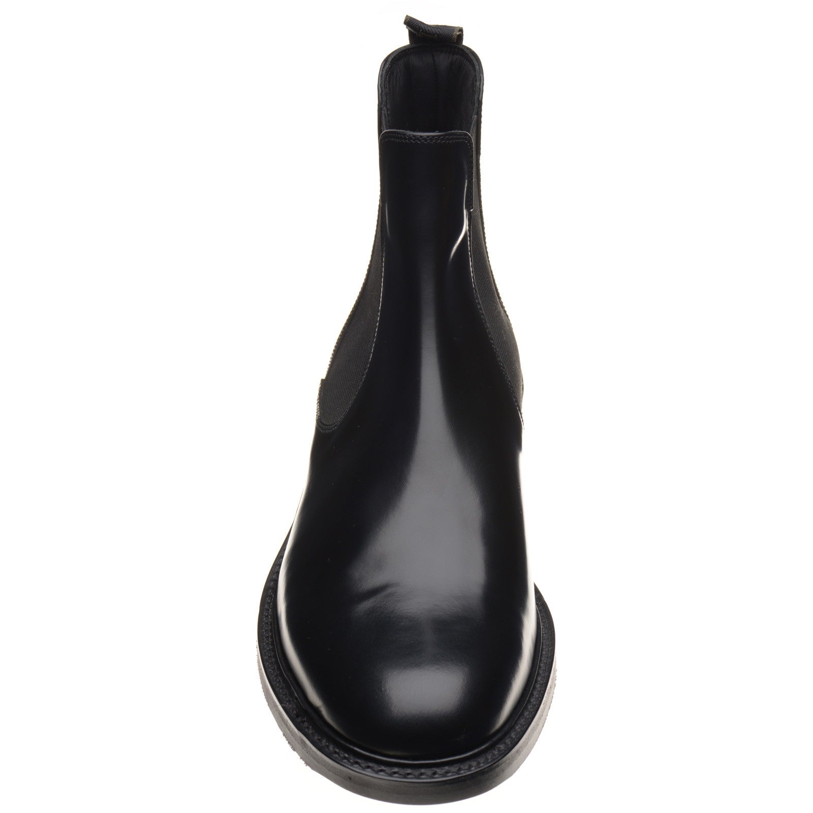 Product image for Loake Dorchester mens rubber-soled Chelsea boots in black polished (second)