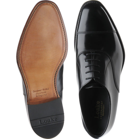 Product image for Loake Elgin in black polished