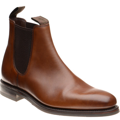 Product image for Loake Emsworth mens rubber-soled Chelsea boots in cedar calf (second)