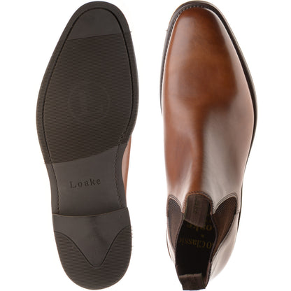 Product image for Loake Emsworth mens rubber-soled Chelsea boots in cedar calf (second)