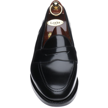 Product image for Loake Eton mens loafers in black polished (second)