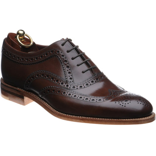 Product image for Loake Fearnley mens brogues in dark brown (second)