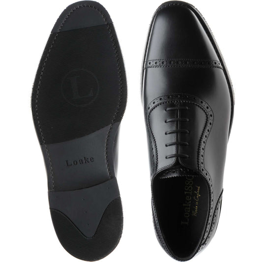 Product image for Loake Fleet in black calf