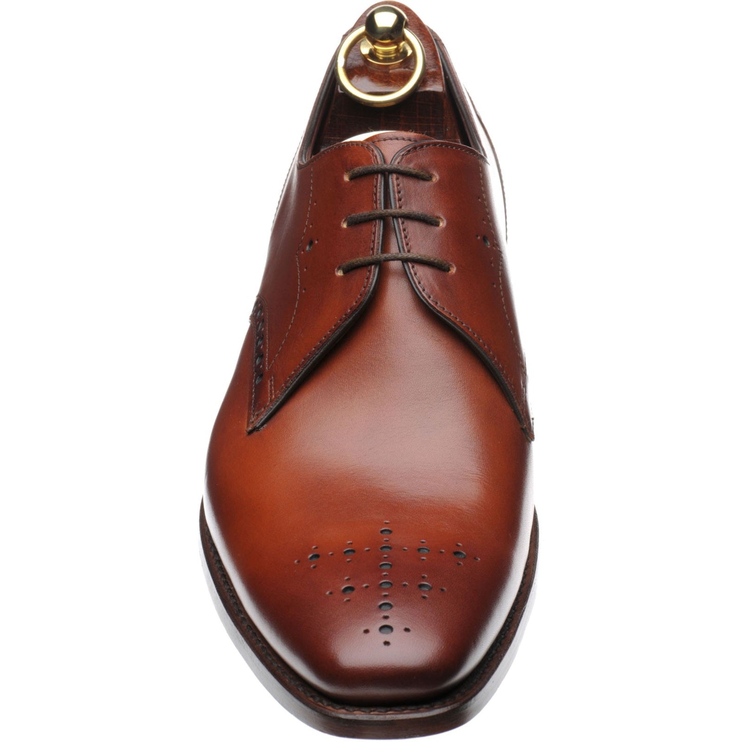 Product image for Loake Hannibal mens brogues in handpainted chestnut calf (second)