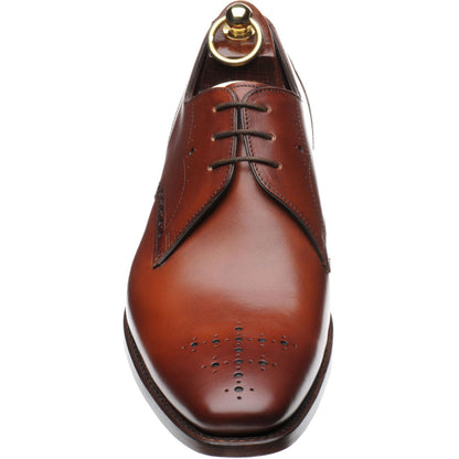 Product image for Loake Hannibal mens brogues in handpainted chestnut calf (second)