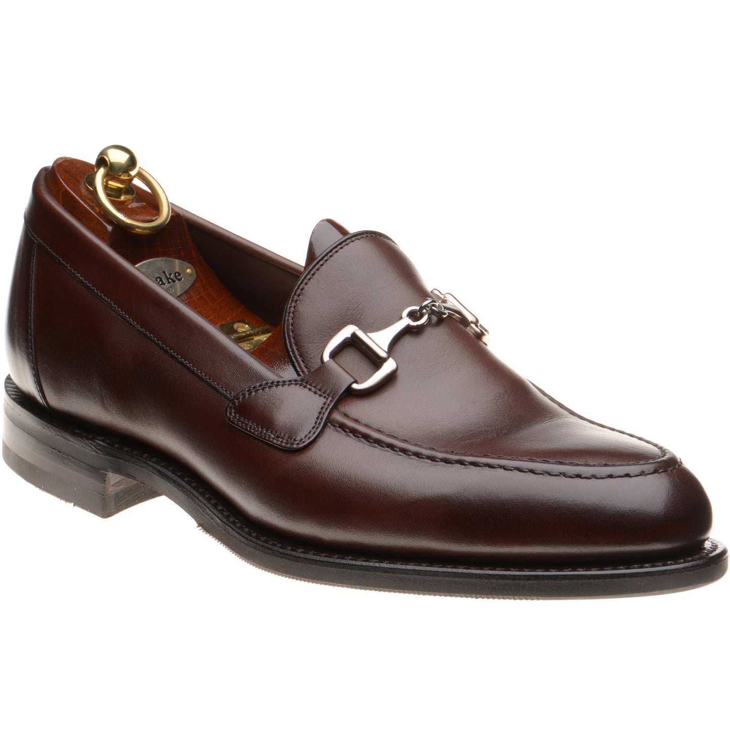 Product image for Loake Kensington mens rubber-soled loafers in dark brown (second)