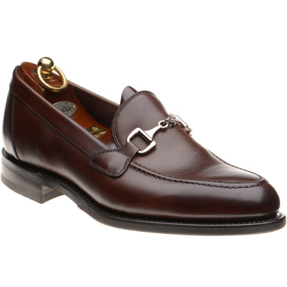 Product image for Loake Kensington mens rubber-soled loafers in dark brown (second)