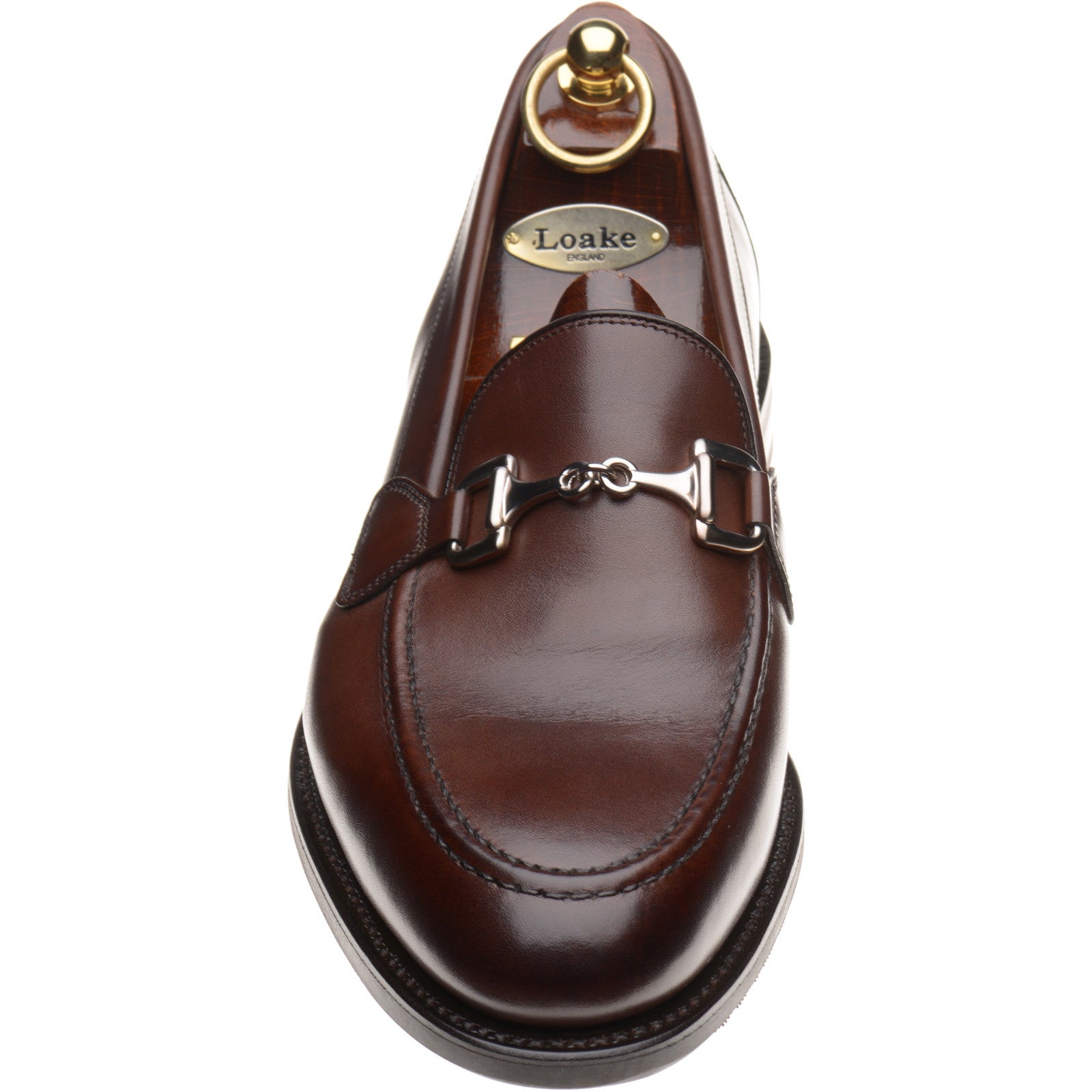 Product image for Loake Kensington mens rubber-soled loafers in dark brown (second)