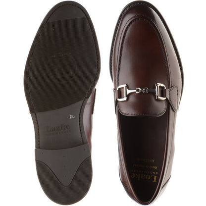 Product image for Loake Kensington mens rubber-soled loafers in dark brown (second)