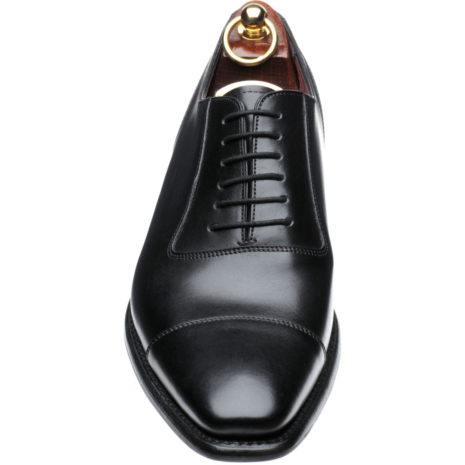 Product image for Loake Larch mens hybrid-soled Oxfords in black calf (second)