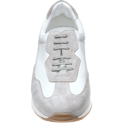 Product image for Loake Linford mens rubber-soled in white calf and grey suede (second)