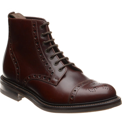 Product image for Loake Loxley mens rubber-soled boots in dark brown (second)