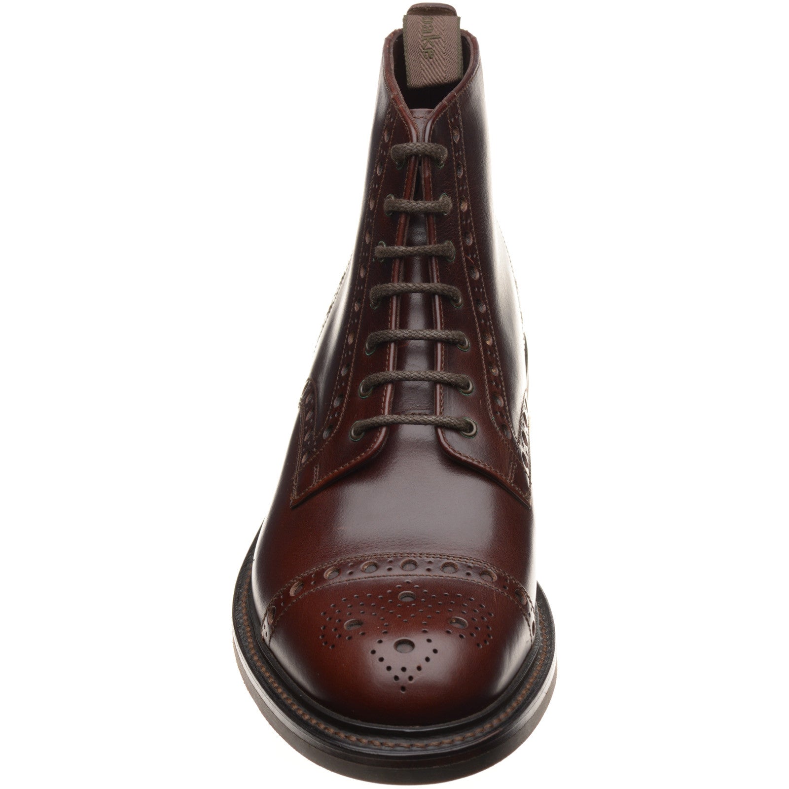 Product image for Loake Loxley mens rubber-soled boots in dark brown (second)