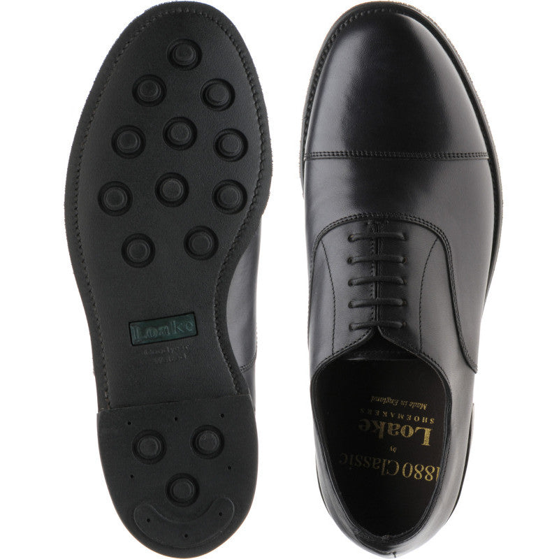 Product image for Loake Palace ladies rubber-soled Oxfords in black calf (second)