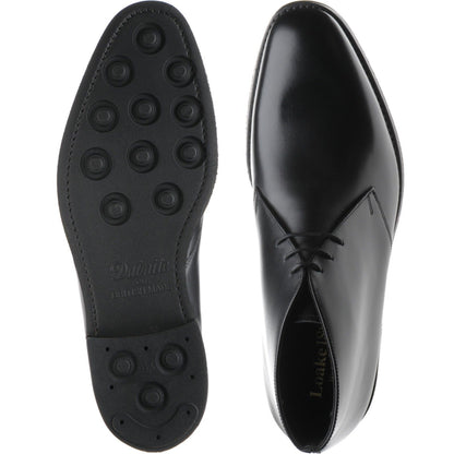 Product image for Loake Pimlico mens rubber-soled Chukka boots in black calf (second)