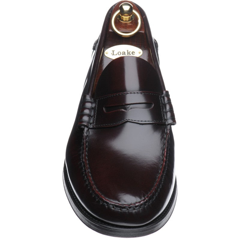 Product image for Loake Princeton in burgundy polished
