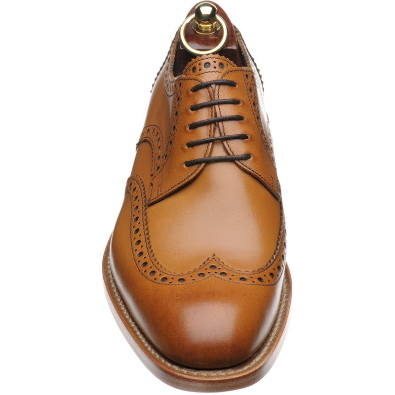 Product image for Loake Rankin mens brogues in tan calf (second)