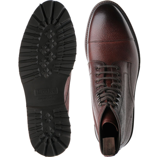 Product image for Loake Reynolds mens boots in oxblood grain calf (second)