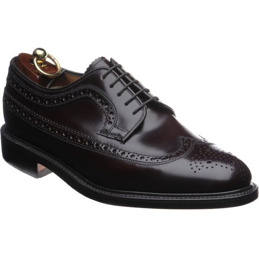Product image for Loake Royal mens brogues in burgundy polished (second)