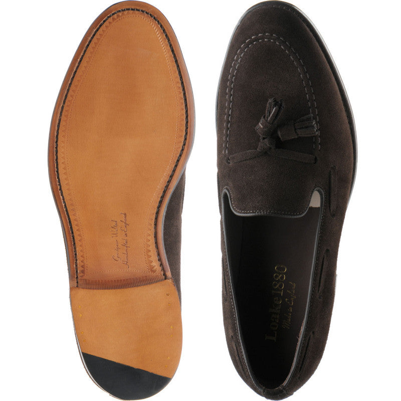 Product image for Loake Russell in choc brown suede