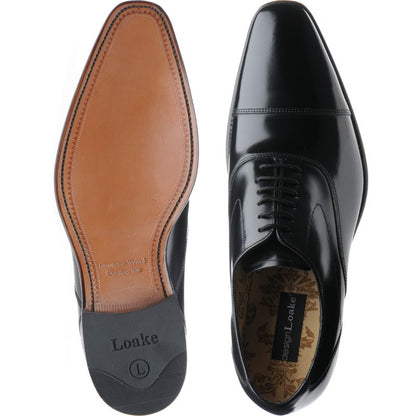 Product image for Loake Sharp mens Oxfords in black polished (second)