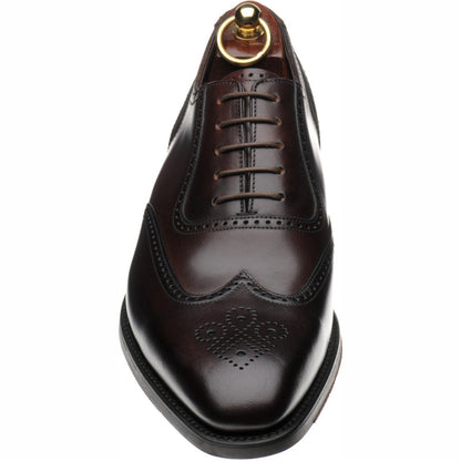 Product image for Loake Tay mens rubber-soled brogues in dark brown calf