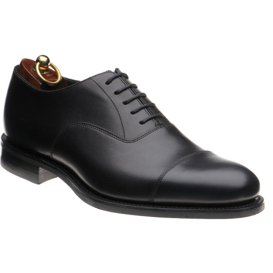 Product image for Loake Wadham Rubber mens rubber-soled Oxfords in black calf (second)