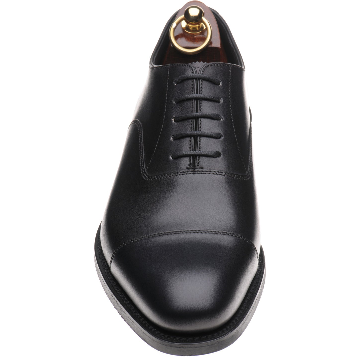 Product image for Loake Wadham Rubber mens rubber-soled Oxfords in black calf (second)