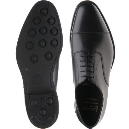 Product image for Loake Wadham Rubber mens rubber-soled Oxfords in black calf (second)