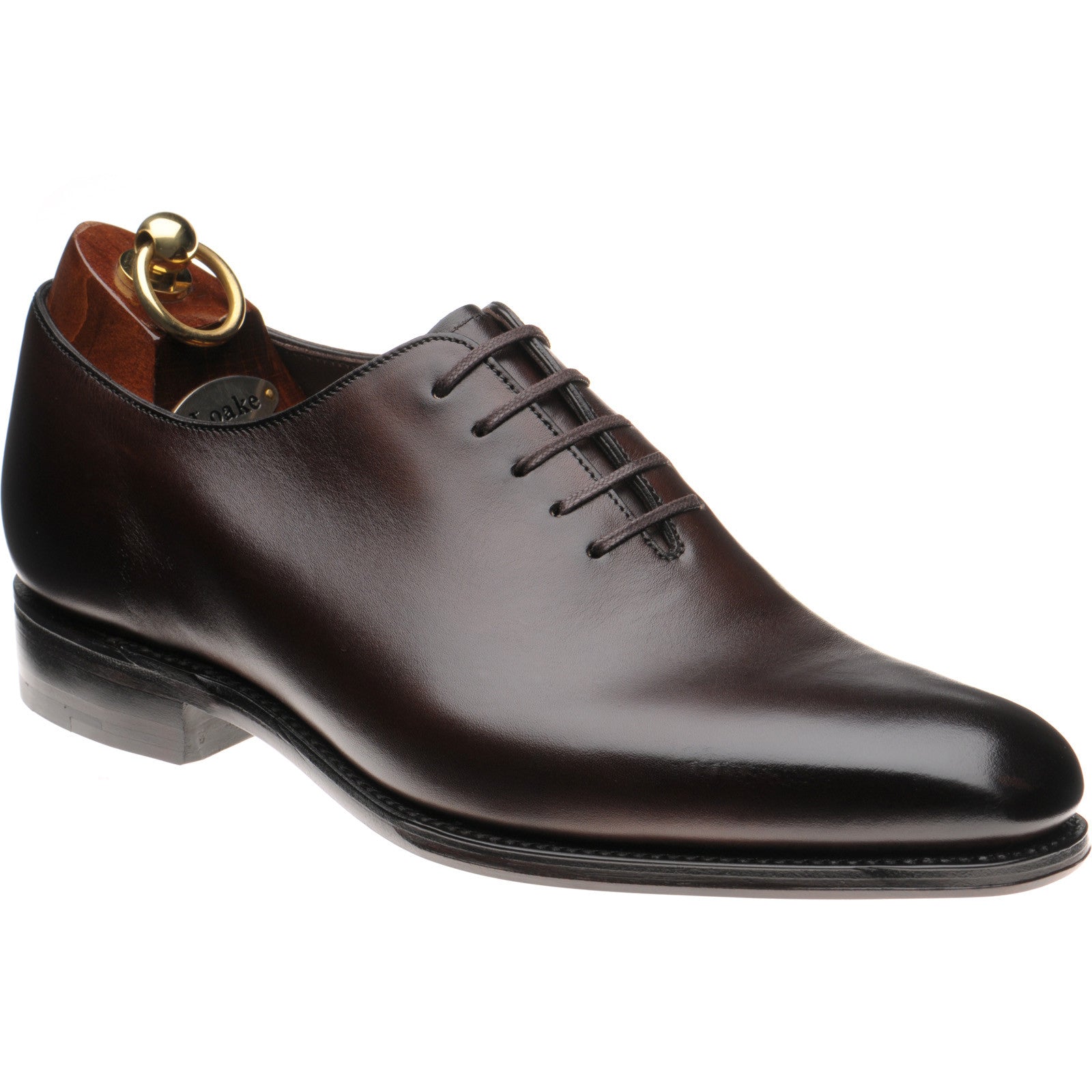 Product image for Loake Wholebury mens wholecuts in dark brown calf (second)