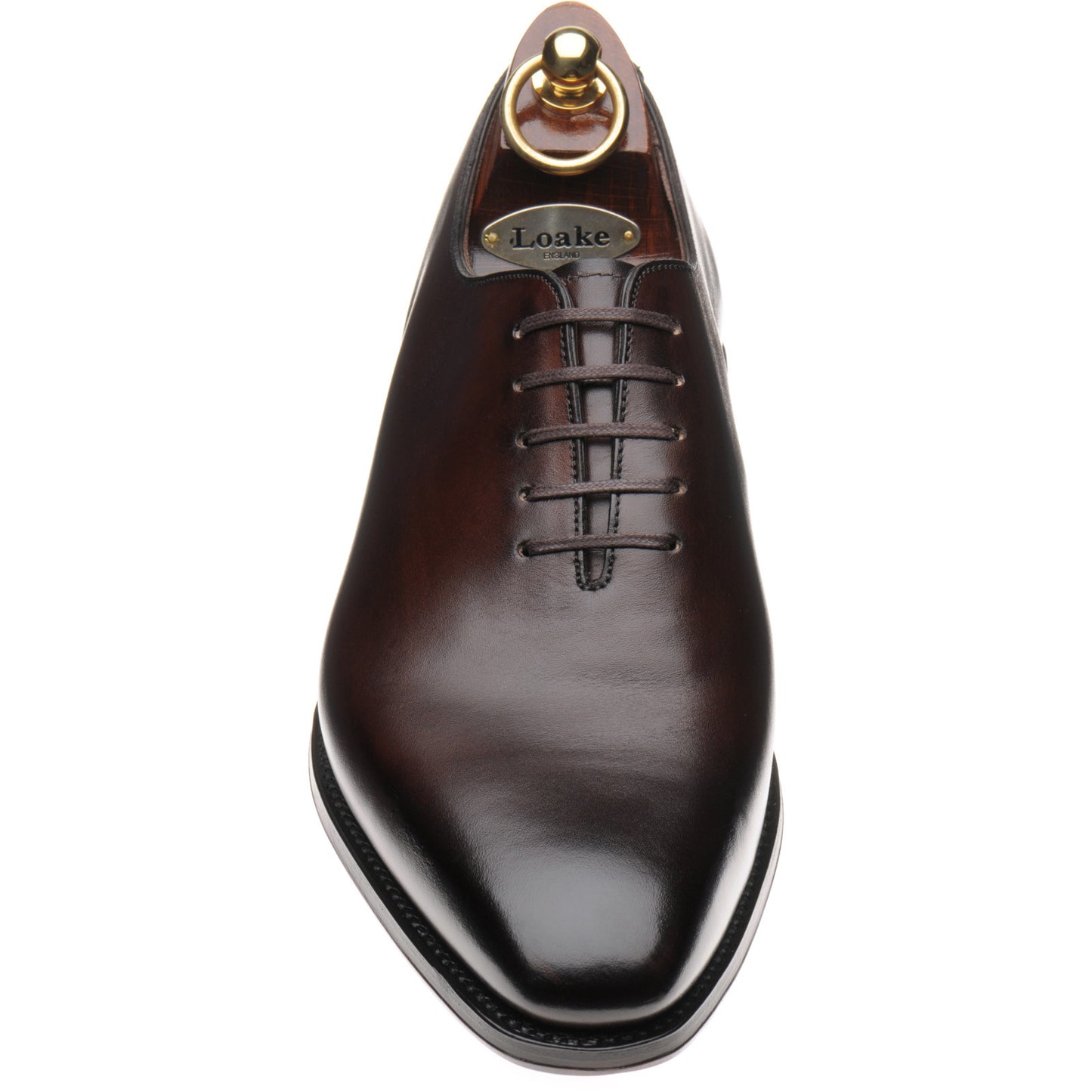 Product image for Loake Wholebury mens wholecuts in dark brown calf (second)